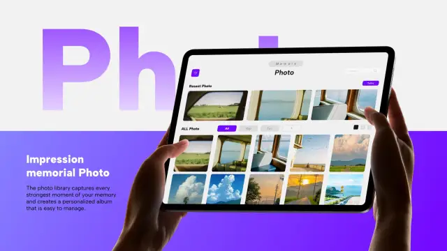 Eidetic Memory photo collection interface