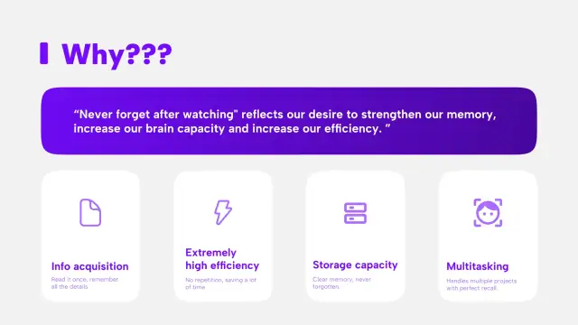 Value proposition for the eidetic memory superpower