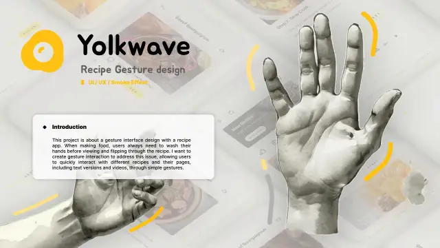 YolkWave project introduction and gesture concept board